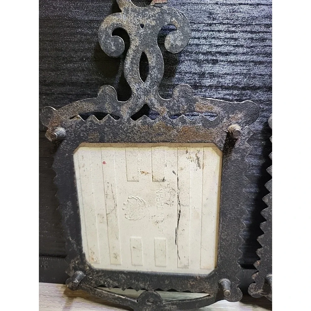 Set Of Two Vintage Trivets - Wine And Cheese Tiles